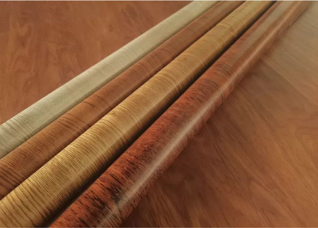 หมึกลายไม้เชิงพาณิชย์ถ่ายโอนฟิล์มพิมพ์ PVC สำหรับพื้นกระเบื้อง WPC
